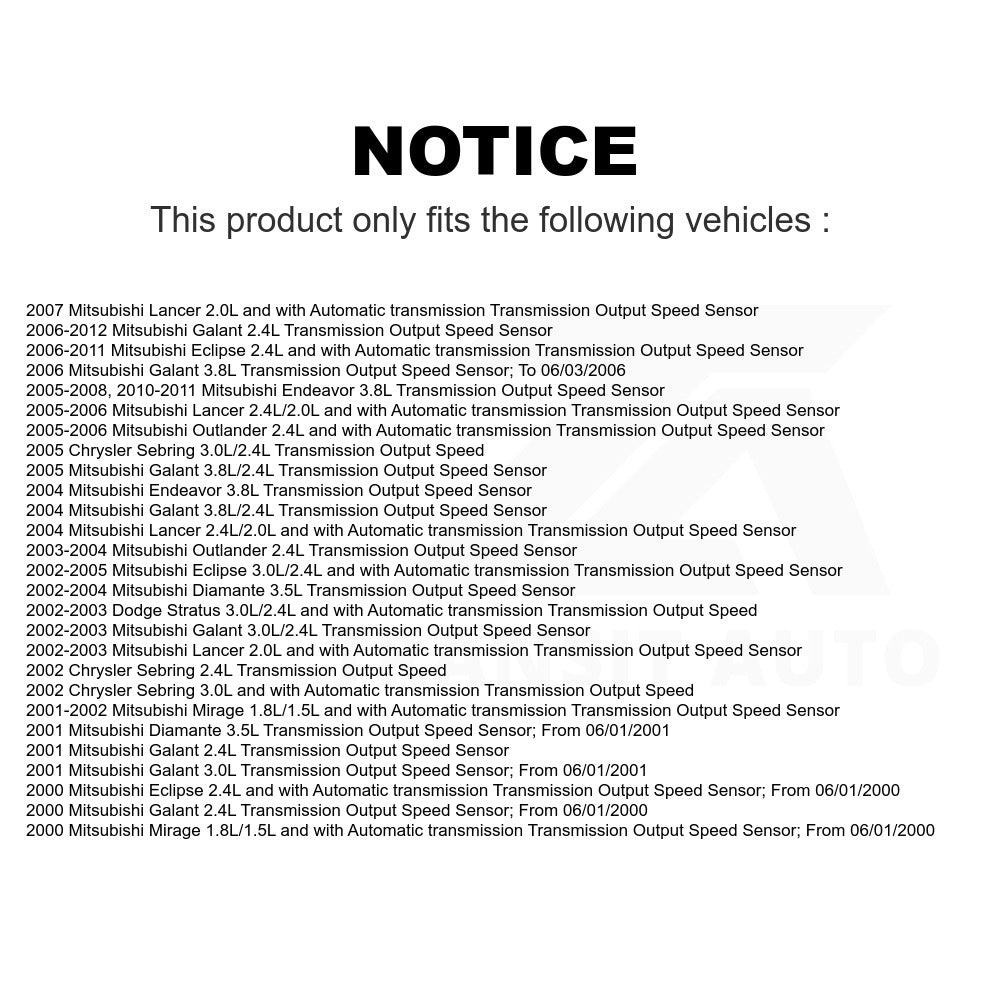 Vehicle Speed Sensor E9337