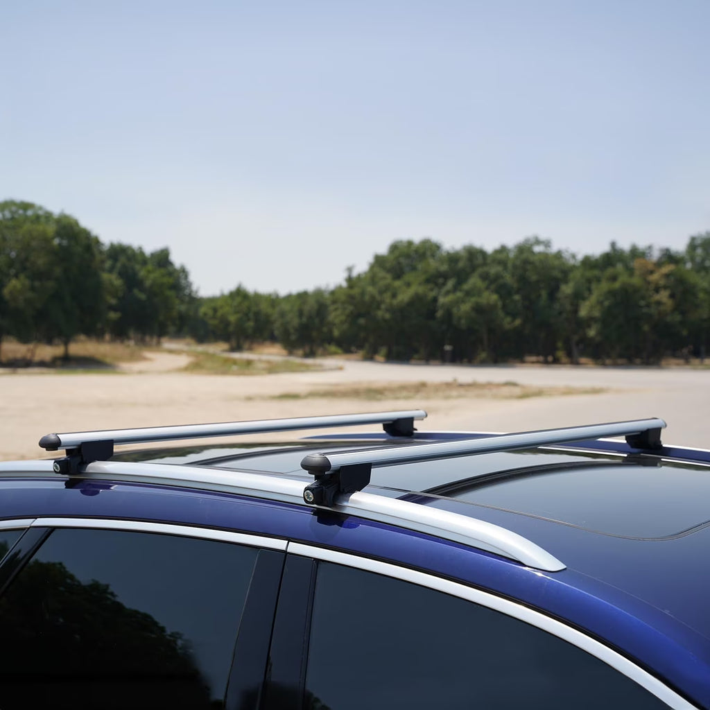 Silver Roof Racks Cross Bars Luggage Carrier Set X26223