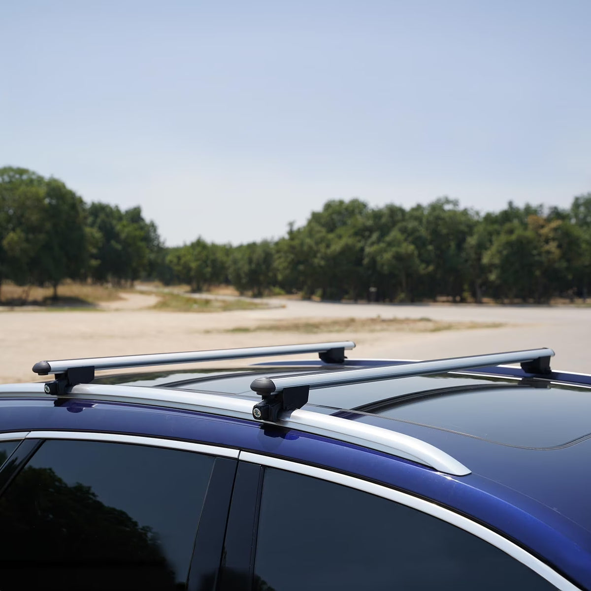Silver Roof Racks Cross Bars Luggage Carrier Set X26223