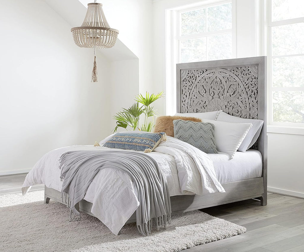 Solid Wood Bed California King B7923
