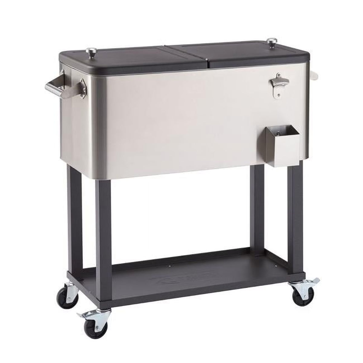100 Quart Stainless Steel Cooler with Shelf U194