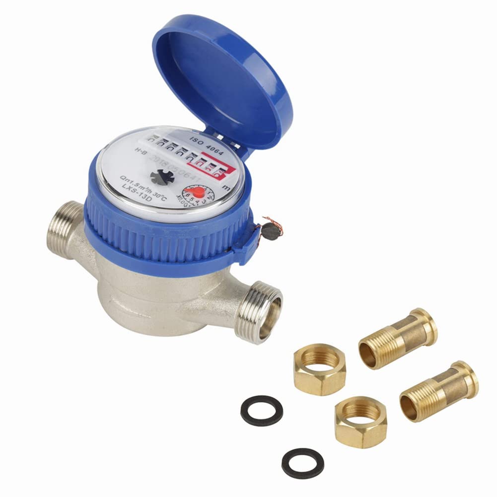 1/2 Inch Plastic Water Flow Meter with Fittings V411779
