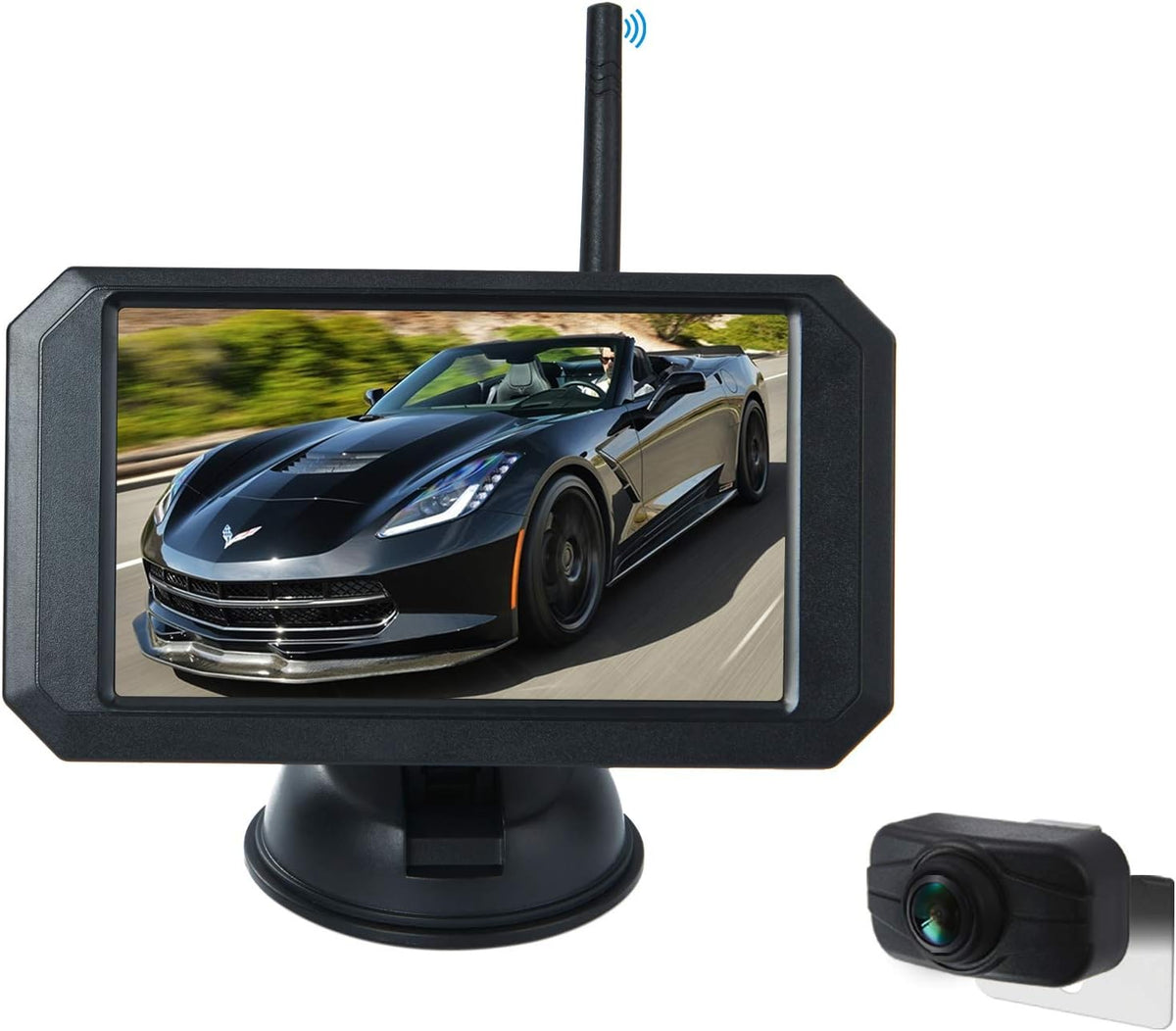 5 Inch HD Digital Wireless Backup Camera System IP68 Waterproof Color Monitor Kit C31138