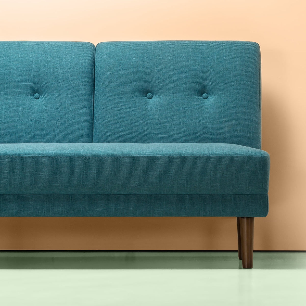 Turquoise Armless 2-Seater Loveseat P30307