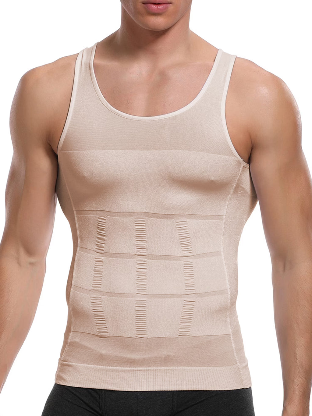 Mens Compression Undershirts Body Shaper Vest Tank Tops E189