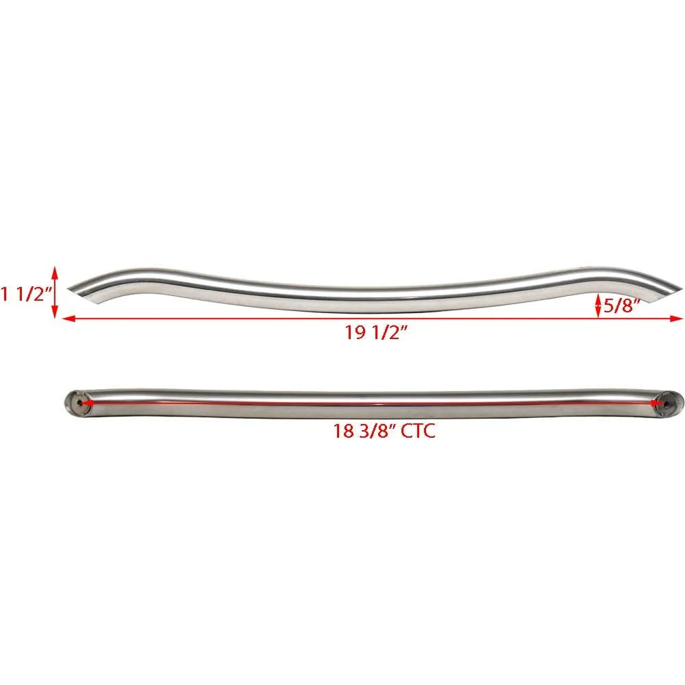 Polished Stainless Steel Curved Grab Rail C286