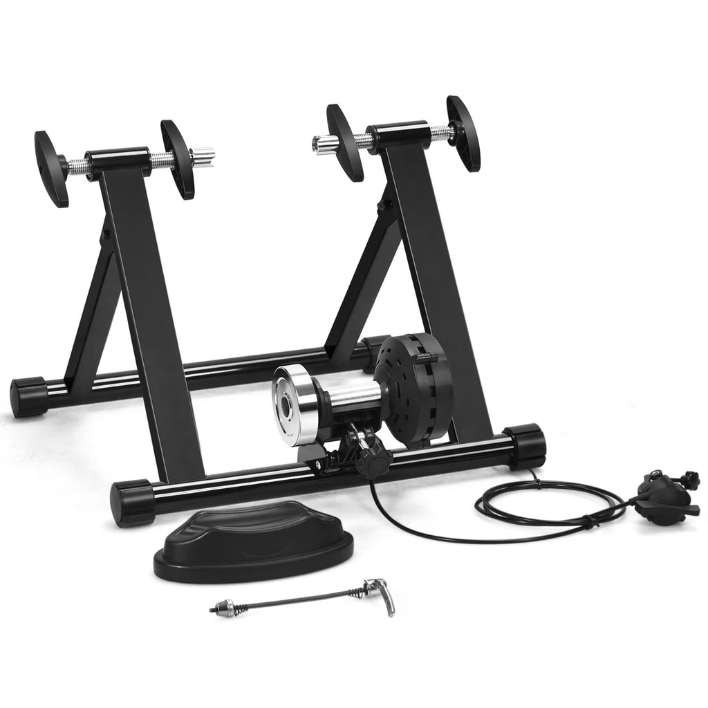 Foldable Bike Trainer Stand with 8 Resistance Levels T402879