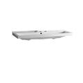 Large Rectangular Basin Console with Overflow W193502