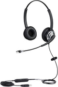 USB Telephone Headset with Noise Cancelling Microphone Dual Ear J216703