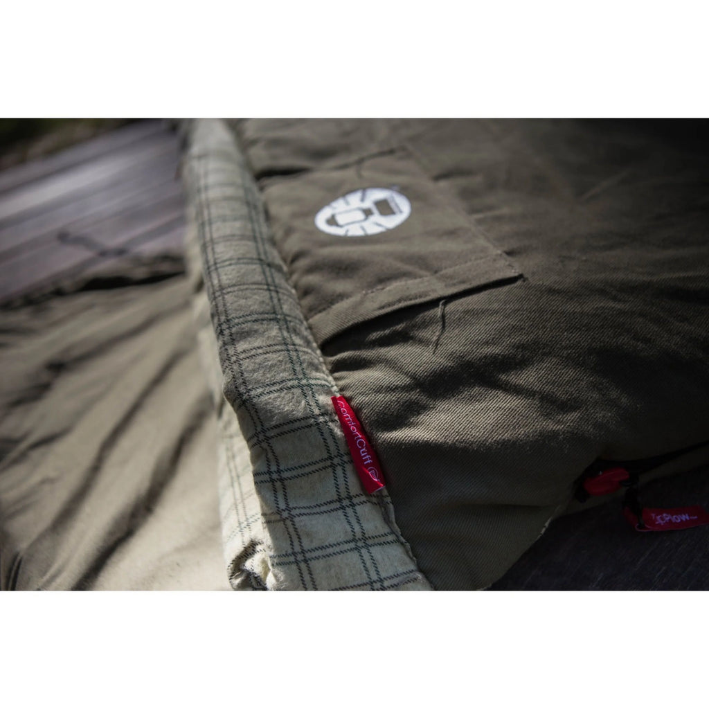 0-Degree Rectangular Sleeping Bag, Brown, 40"x84" N120505