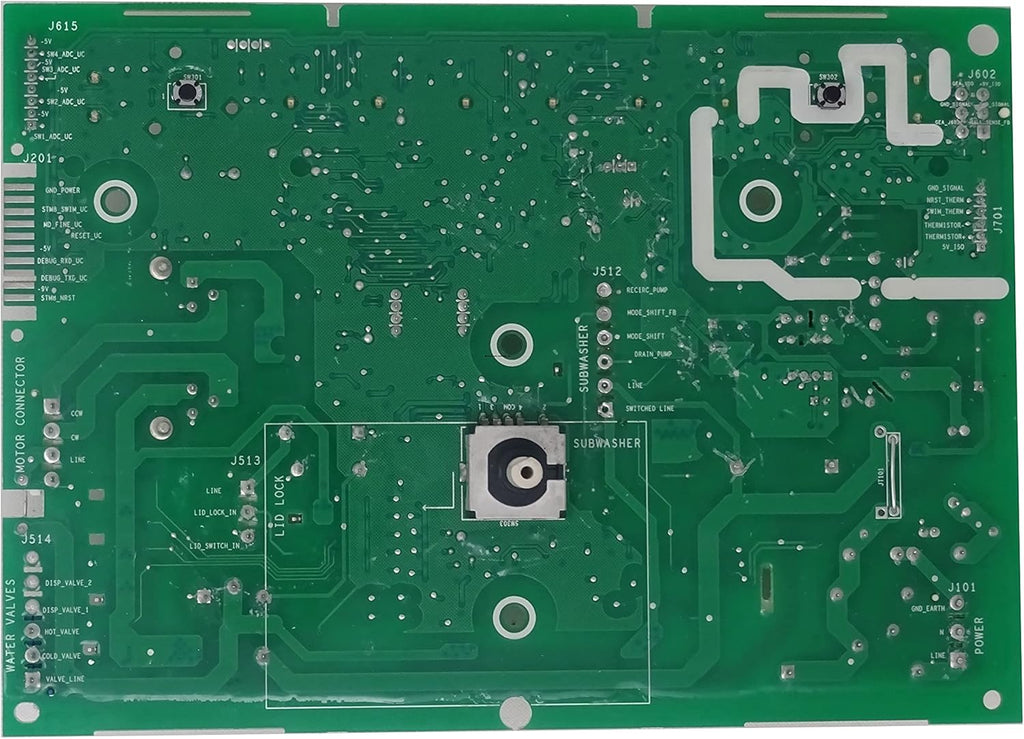 Remanufactured Laundry Washer Control Board E514