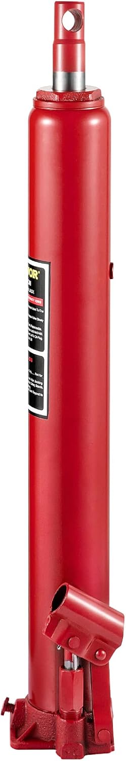 Hydraulic Long Ram Jack, 12 Tons Capacity, Red, Pack of 2 M9868