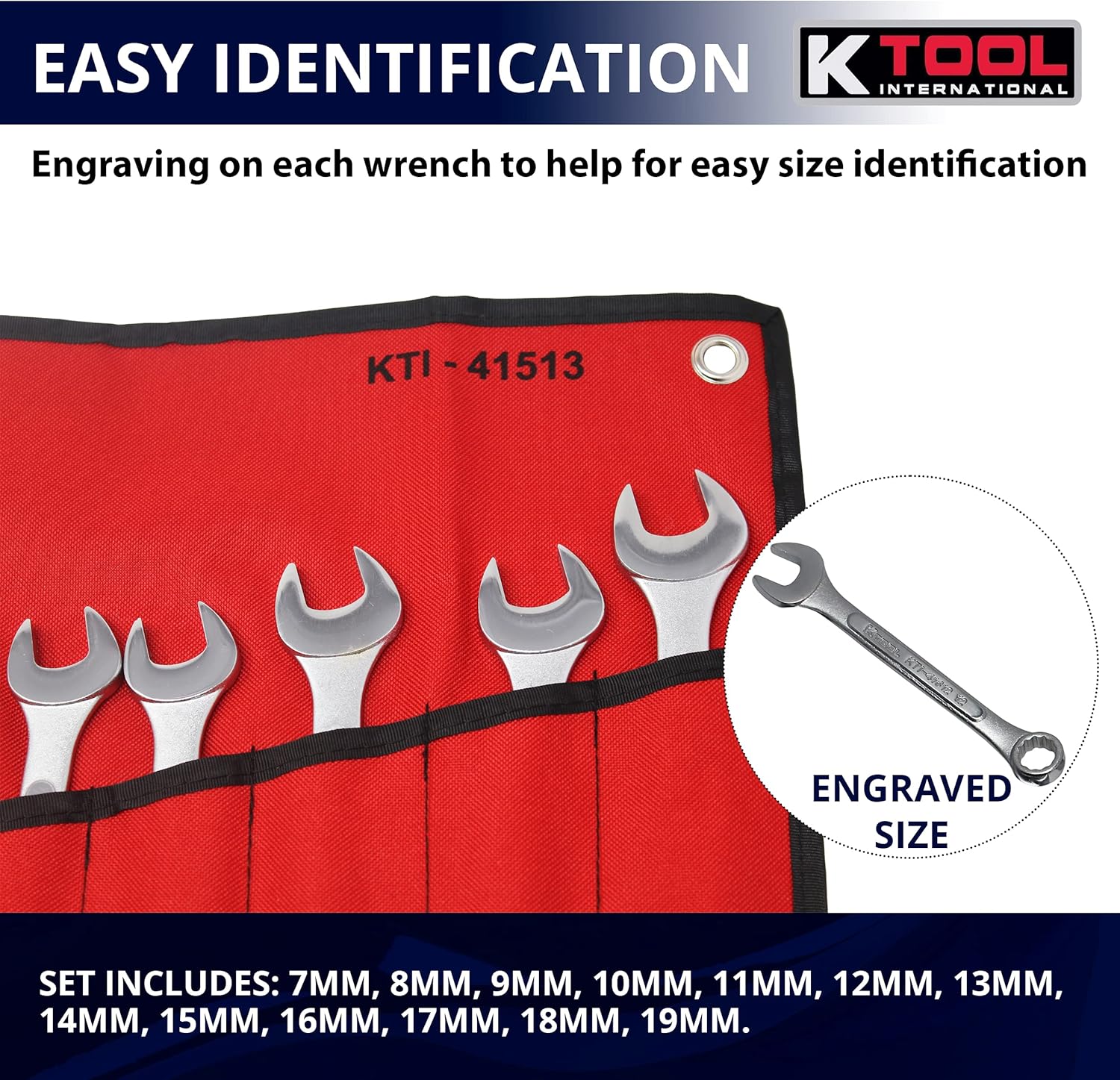 13-Piece Drop Forged Steel Combination Wrench Set N271518