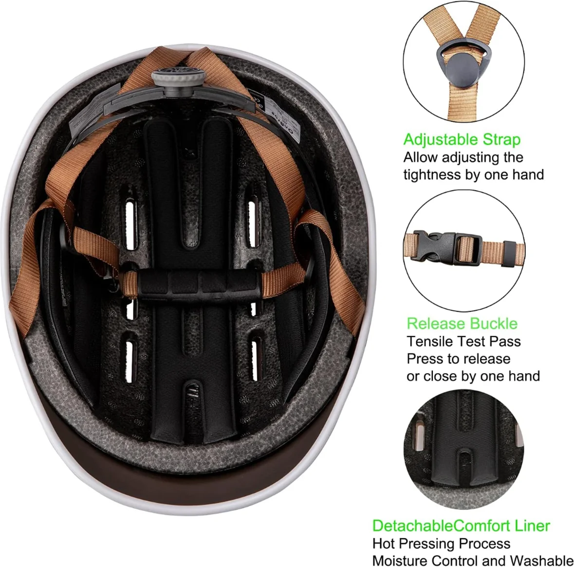 Rose Gold Adjustable Road Bike Helmet W6437