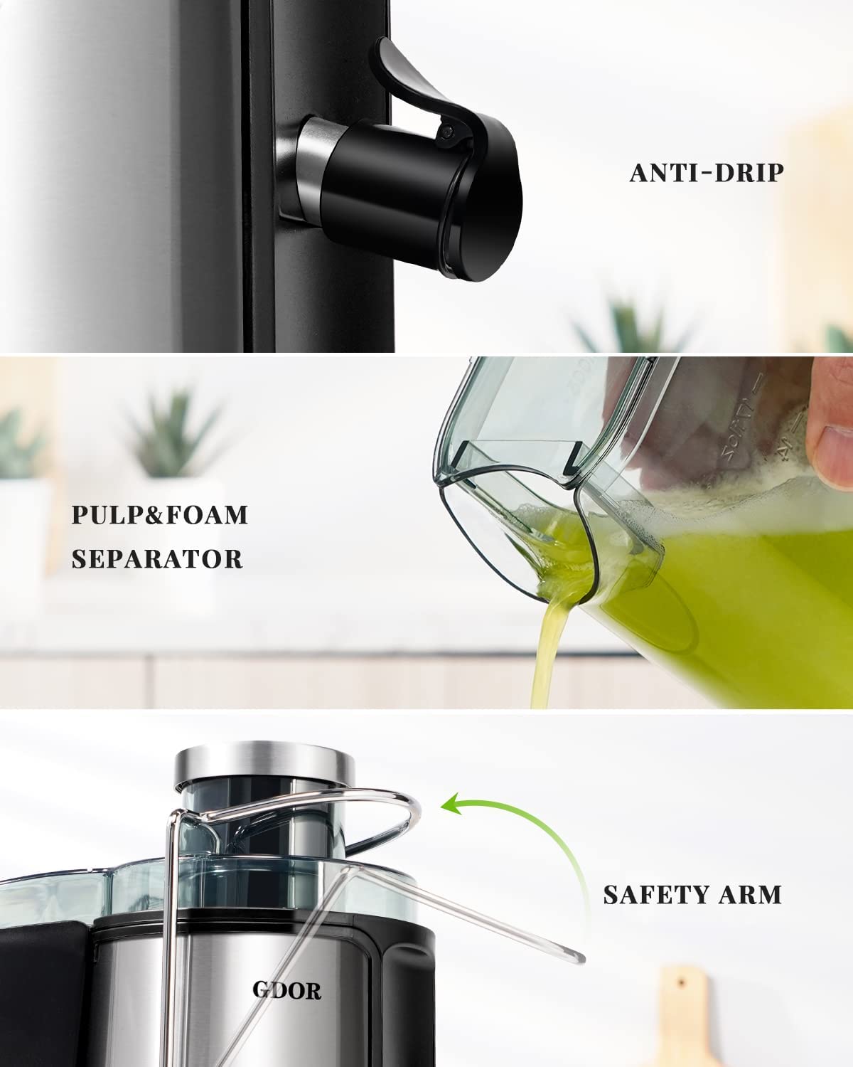 1000W Centrifugal Juicer, Silver Z47080