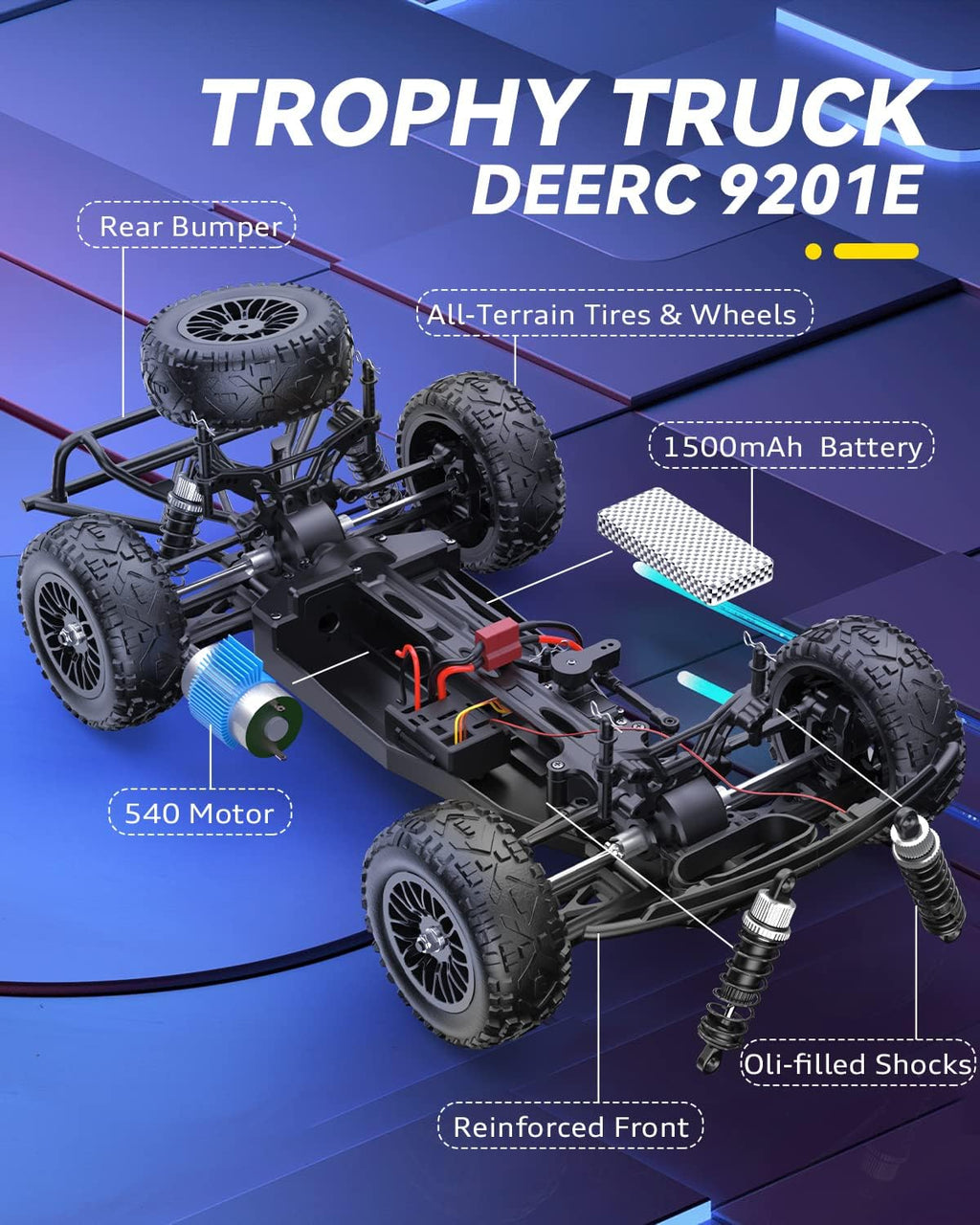1:12 4x4 Remote Control Truck with Lights K139