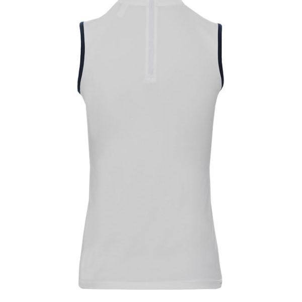 White Technical Sleeveless Ladies Top E8830