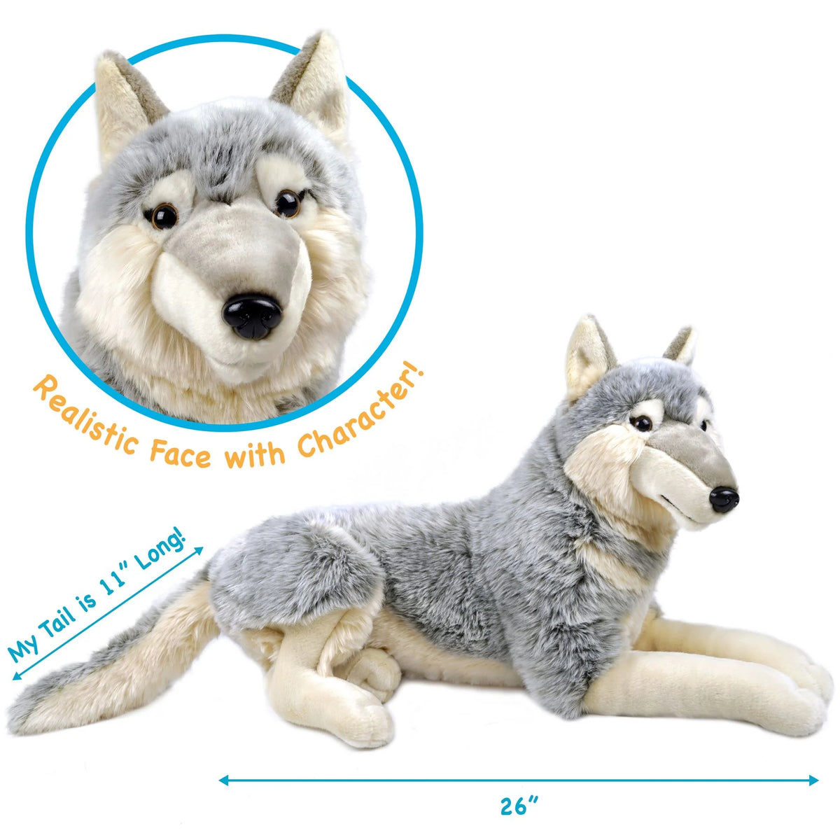 27 Inch Stuffed Animal Plush Dog E141