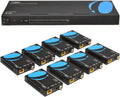 4K 1x8 HDMI Extender Splitter over Single Cable CAT6/7 with IR Remote A976421