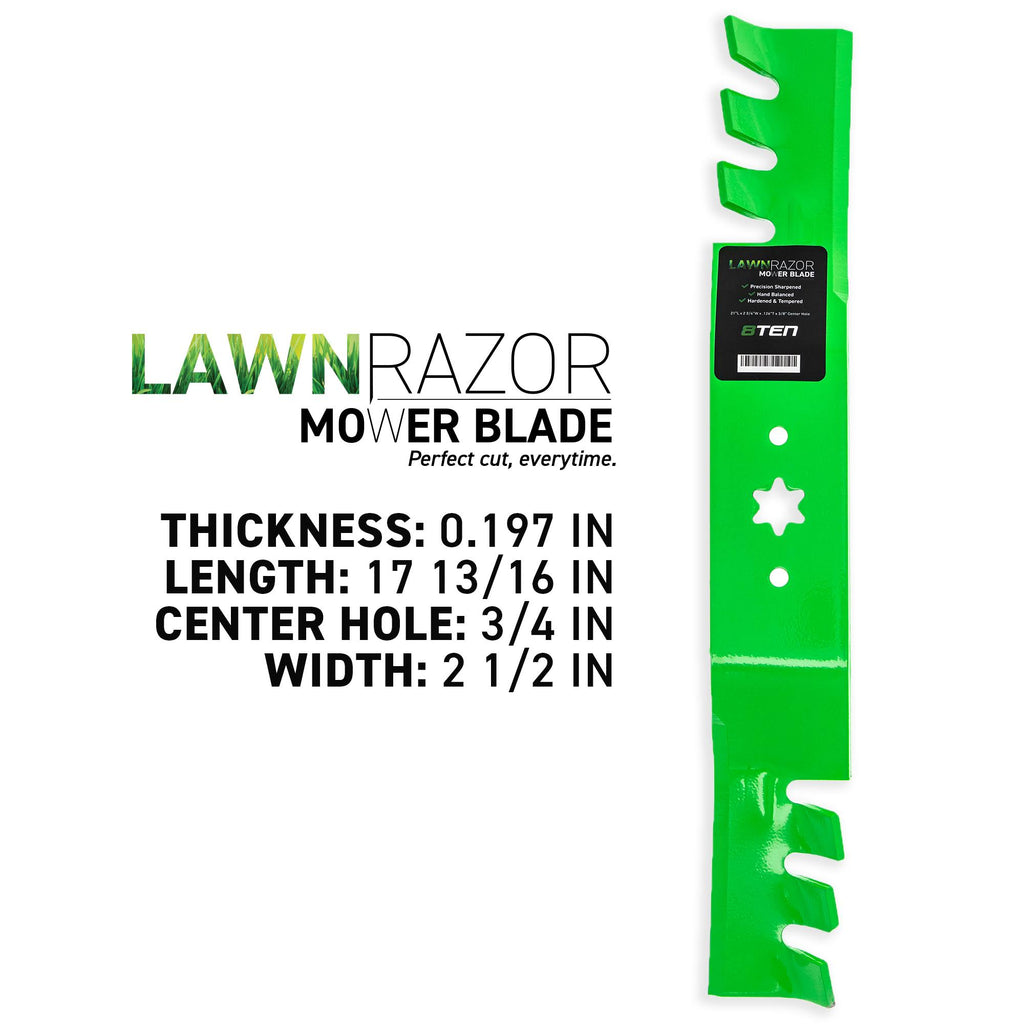 6 Pack Toothed Mulching Blade P3910