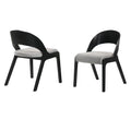 Fabric & Wood Accent Chairs, Set of 2 C6547