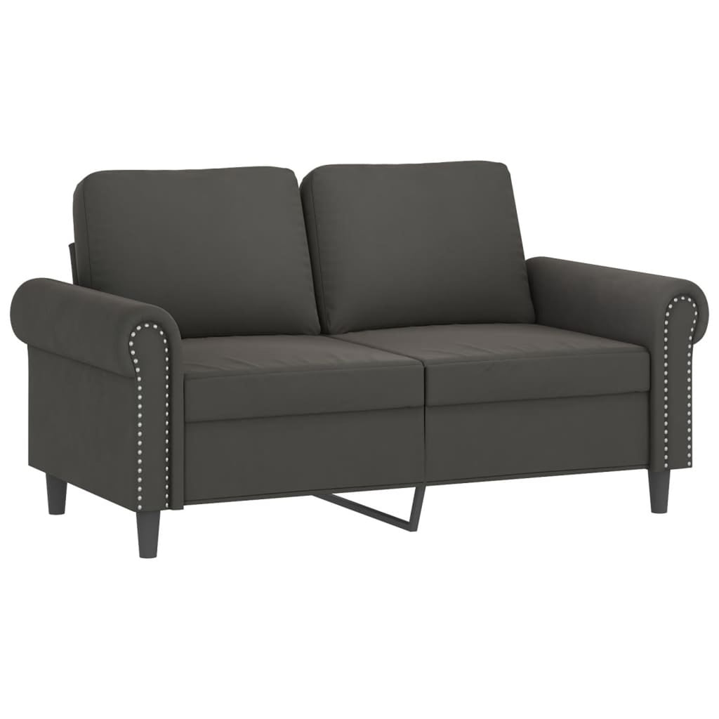 2-Seater Sofa Dark Gray 47.2" Q38482