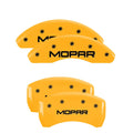 4 Caliper Covers Black Yellow Finish M93526