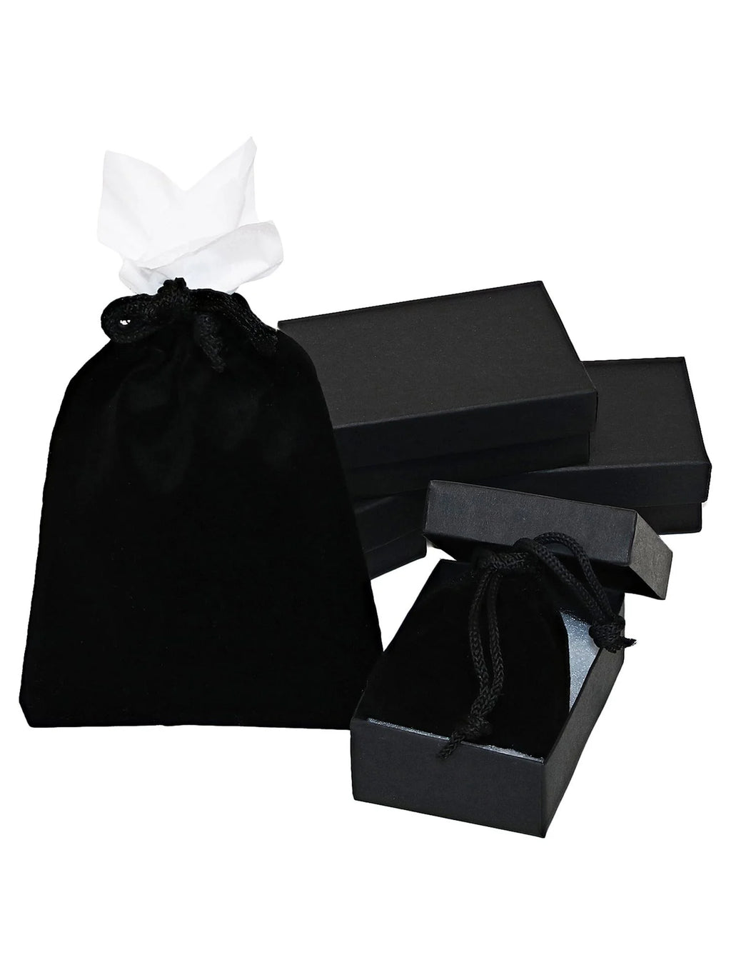 Black Diamond Stainless Steel Square Stud Earrings E210901