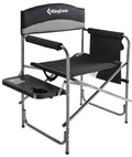 Oversize Padded Folding Director Chair with Side Table and Pocket A528