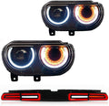Smoked LED Tail Lights Project Assembly for Dodge Challenger I1459