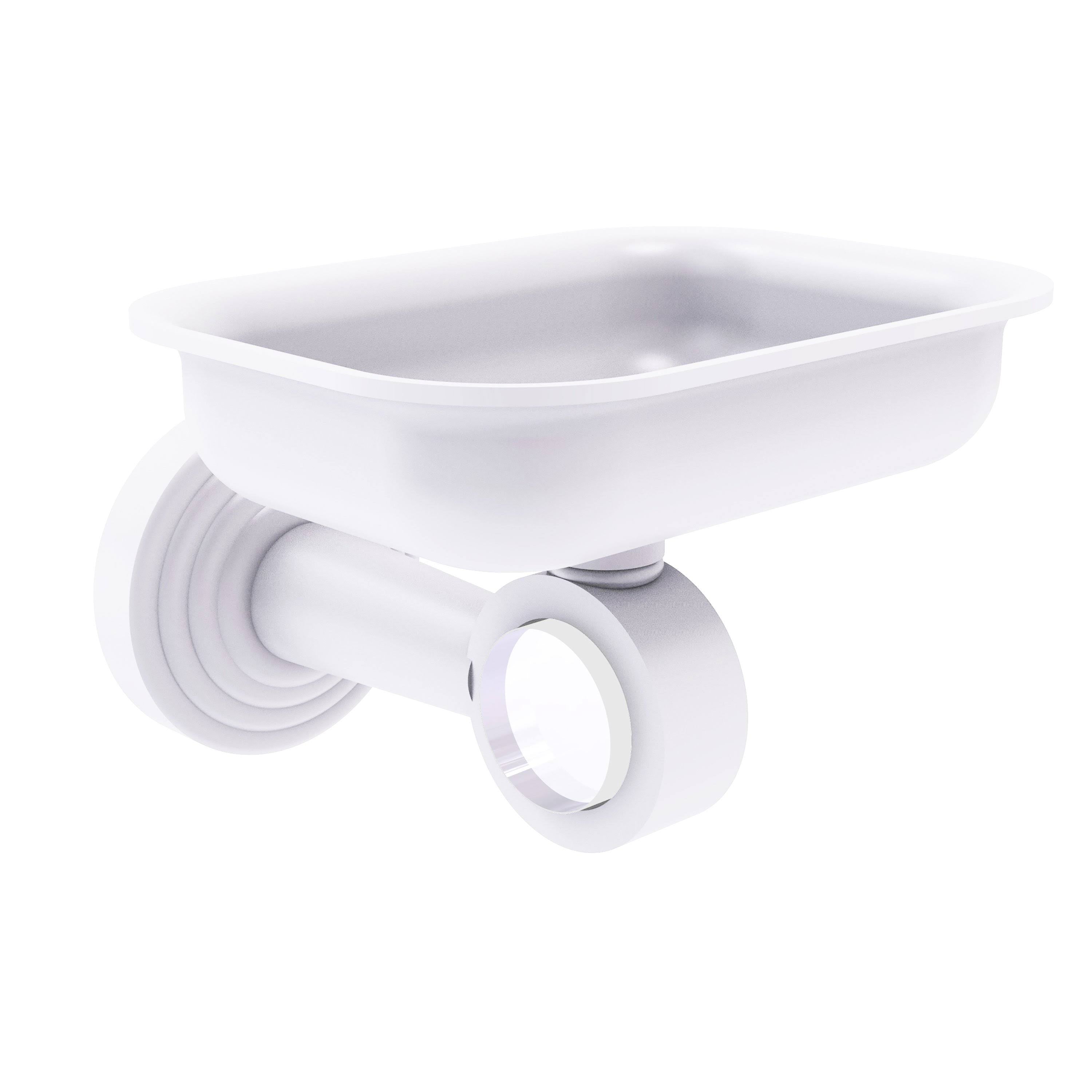 Matte White Wall Mounted Soap Dish Holder D477776
