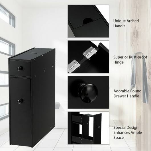 White Bathroom Cabinet Storage Organizer X217088