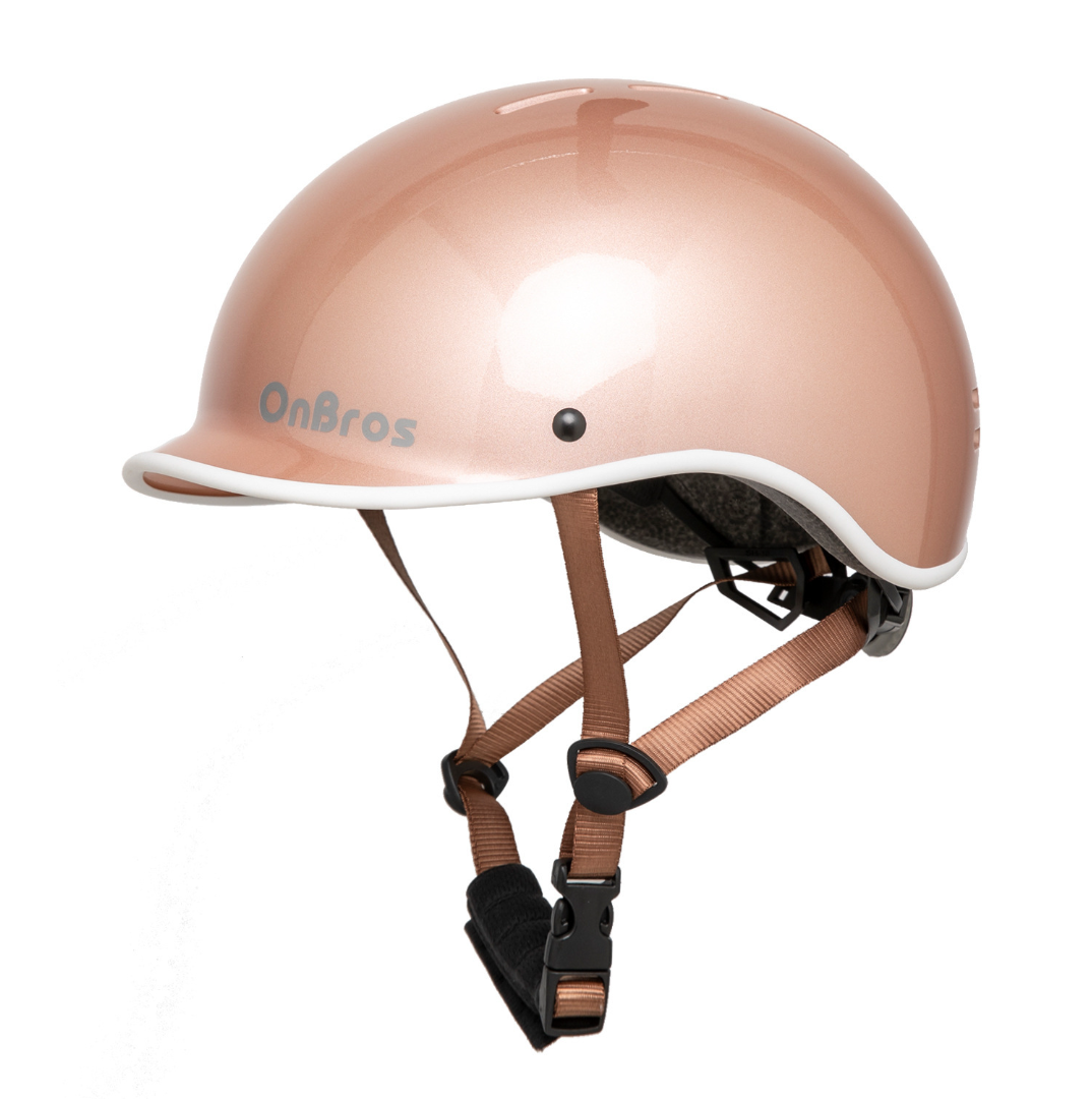 Rose Gold Adjustable Road Bike Helmet W6437