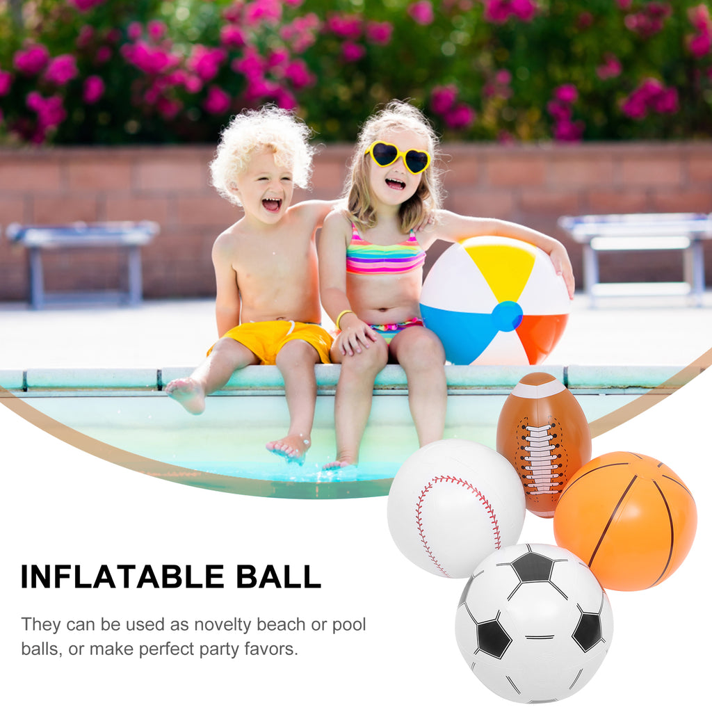 4 Pcs Inflatable Beach Ball Children’s Toys E276