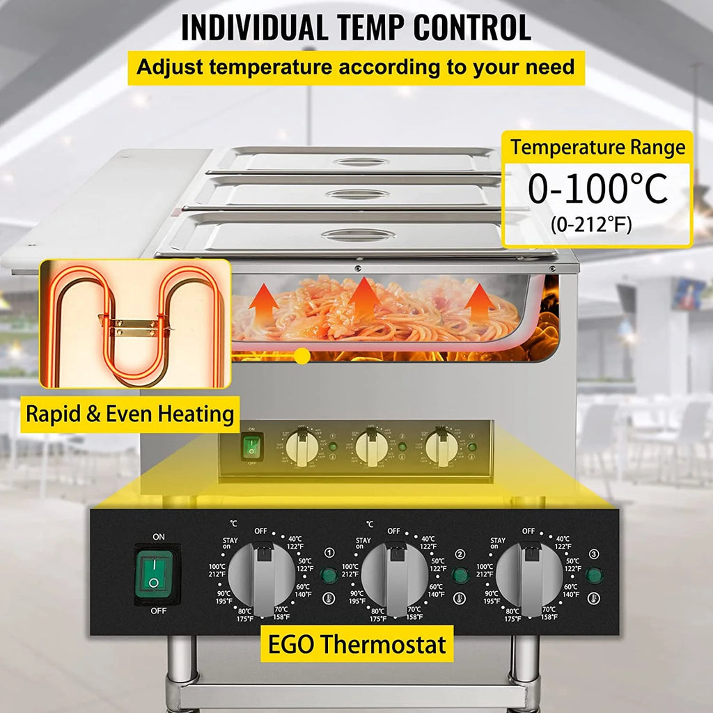 2-Pot Commercial Electric Food Warmer R24951