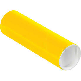 2 x 6x22 Yellow Mailing Tubes - 50/Case T394503
