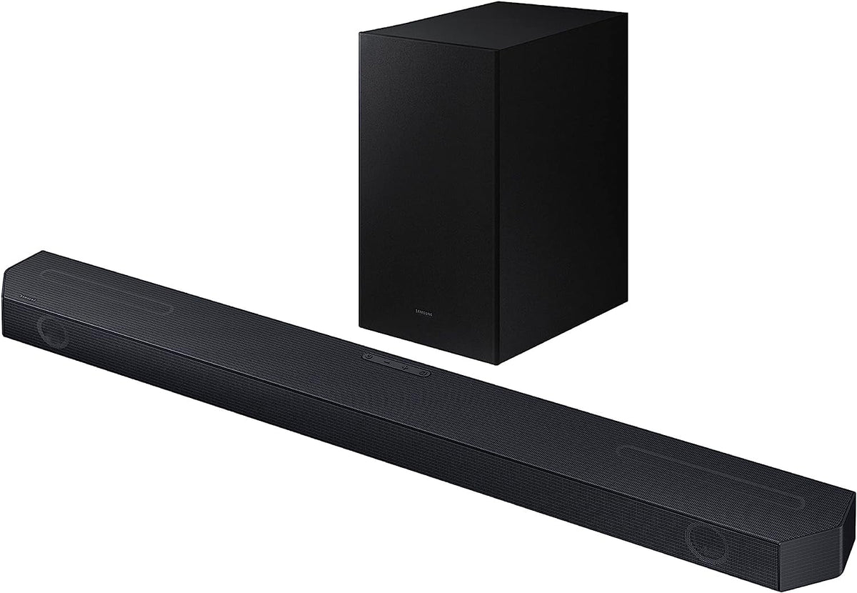 43 Inch Neo QLED Smart TV with 4K Upscaling and 3.1.2ch Soundbar with Subwoofer with Dolby Atmos O395
