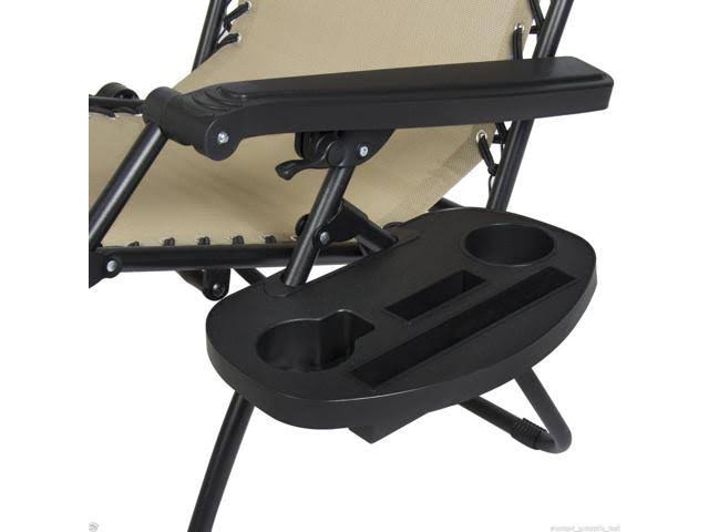 Zero Gravity Chairs 2 Set with Canopy Cup Holder V30400