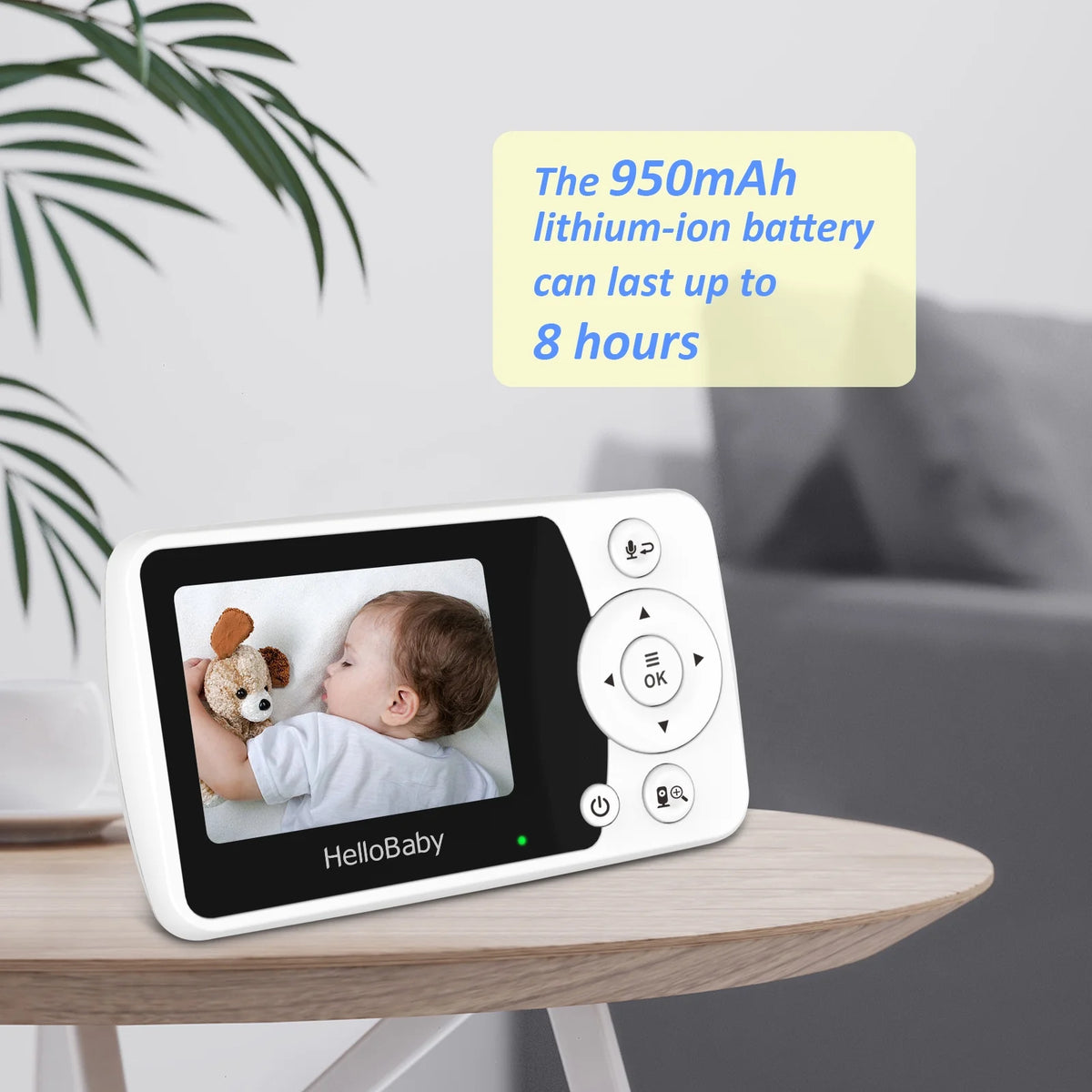 Baby Monitor with Camera and Audio, 2.4" LCD D2950