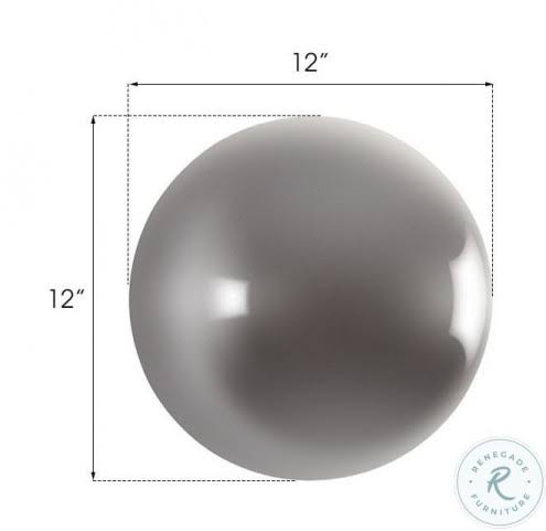 Polished Aluminum Ball on The Wall V3147
