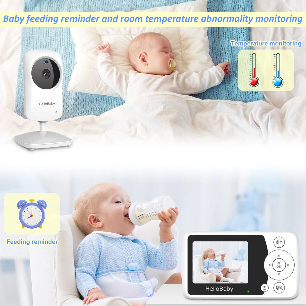 Baby Monitor with Camera and Audio, 2.4" LCD D2950