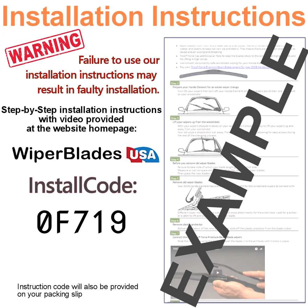 Beam Blade Wipers (Set of 2) N907
