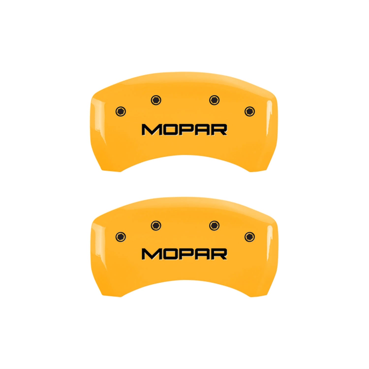 4 Caliper Covers Black Yellow Finish M93526