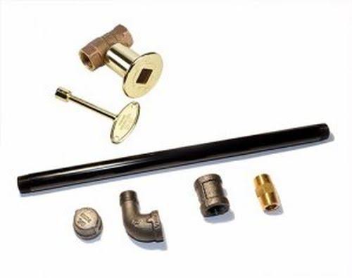 17 inch Polished Chrome Log Lighter Valve Kit G33980