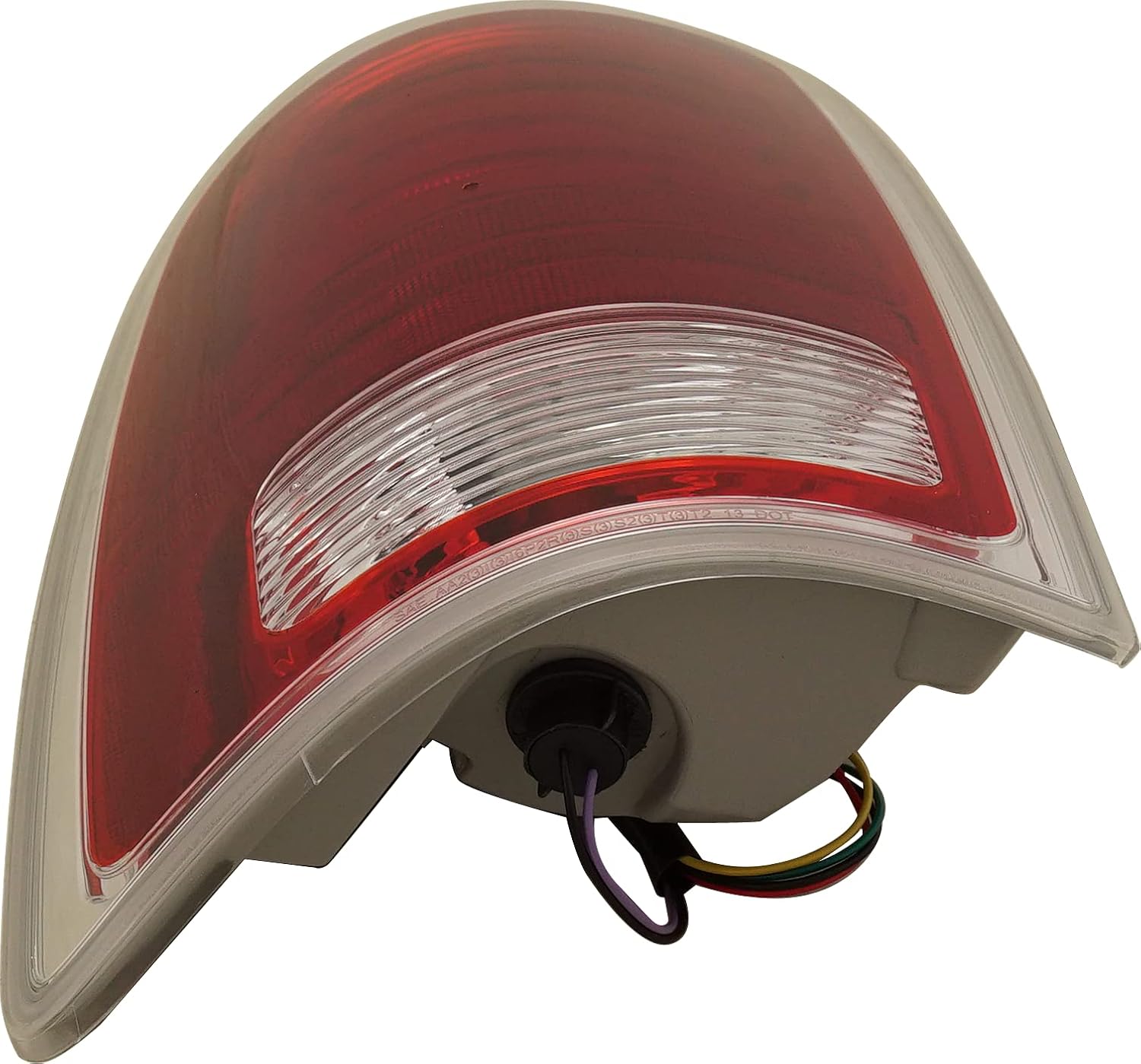 Tail Light Compatible with 2013-2018 Ram 1500/2500 Clear & Red Lens Chrome CAPA Driver Side Q831084