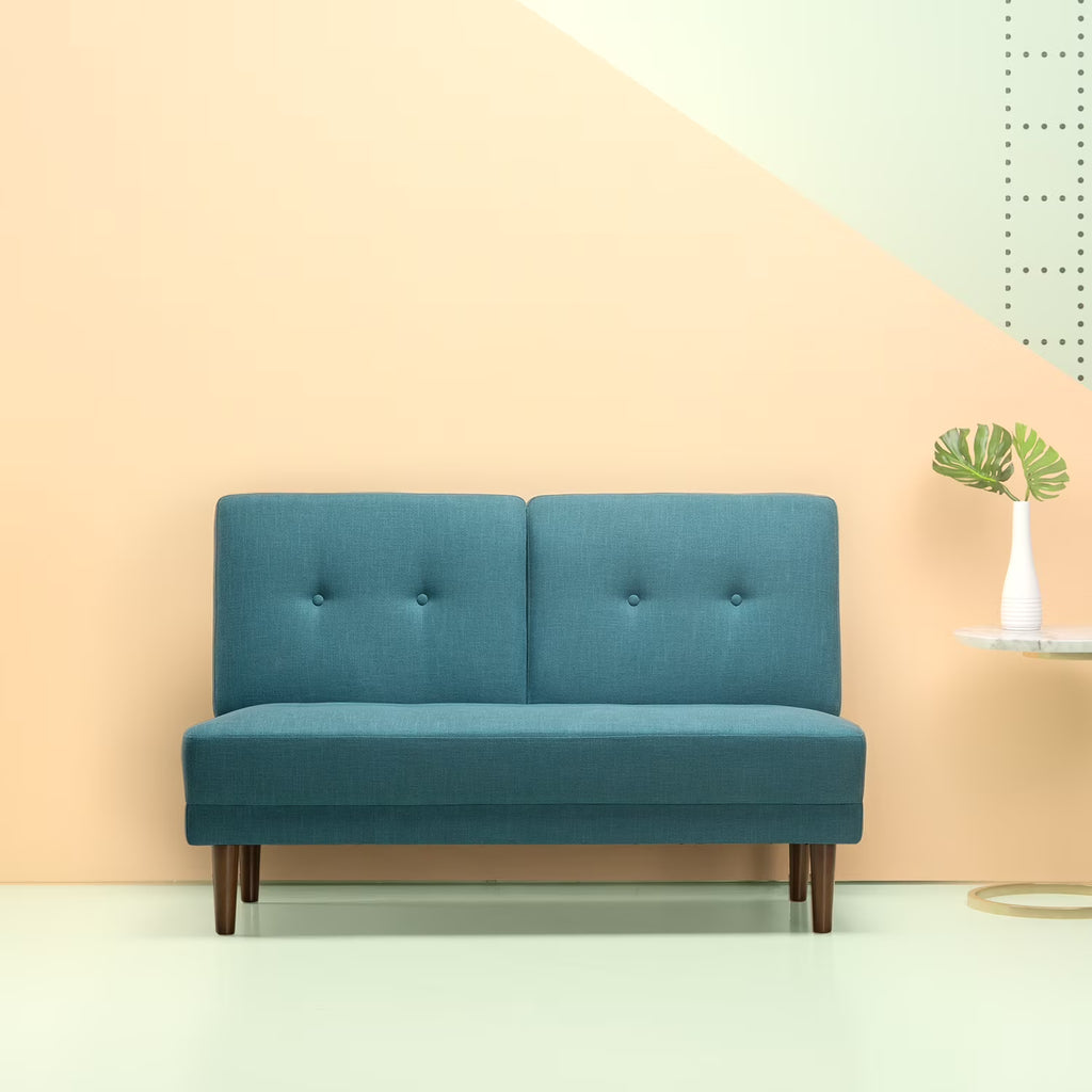 Turquoise Armless 2-Seater Loveseat P30307