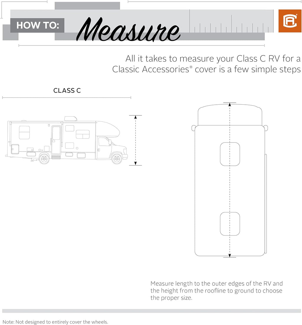Grey Class C RV Cover Y260125