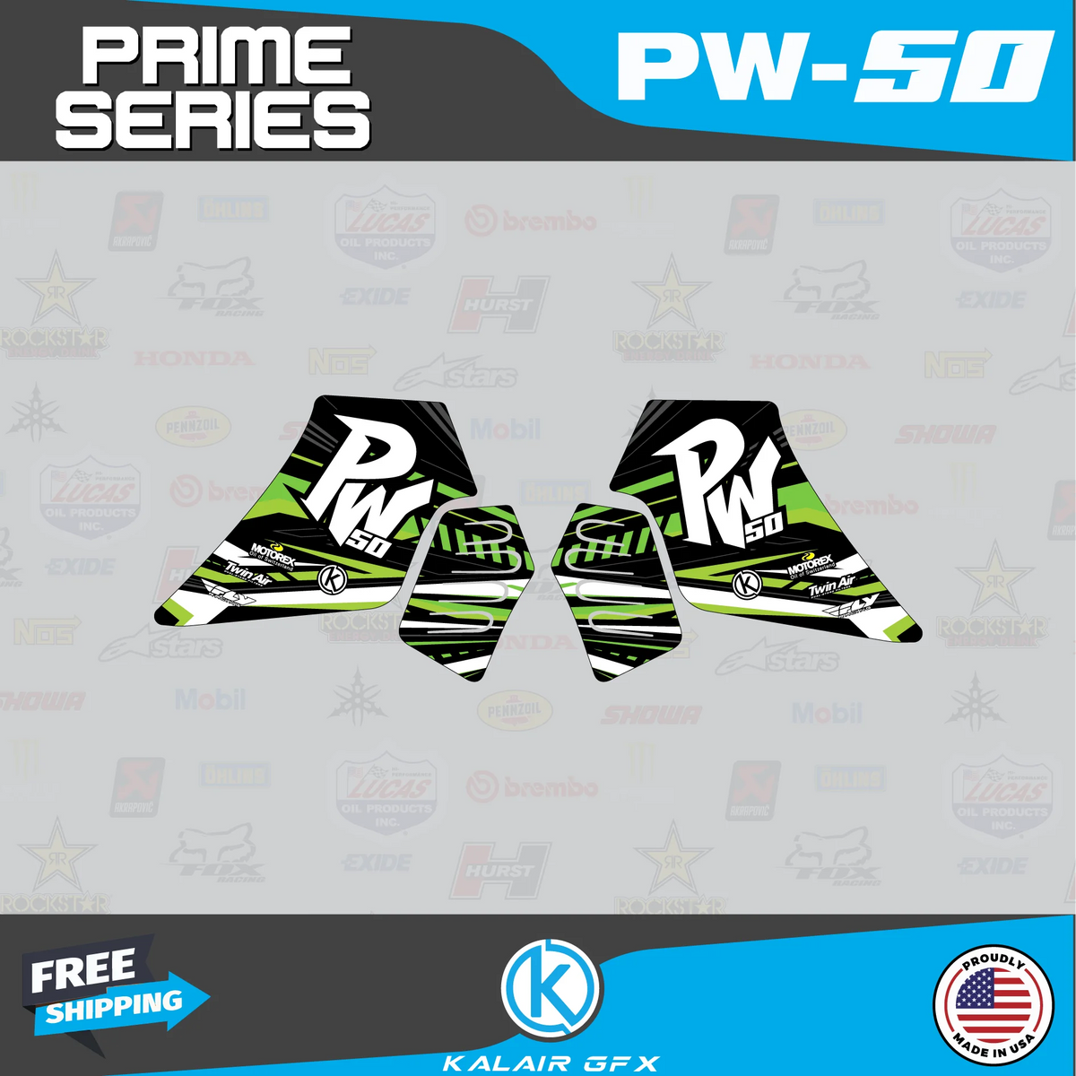 GFX Graphics Kit for Yamaha PW50 H580