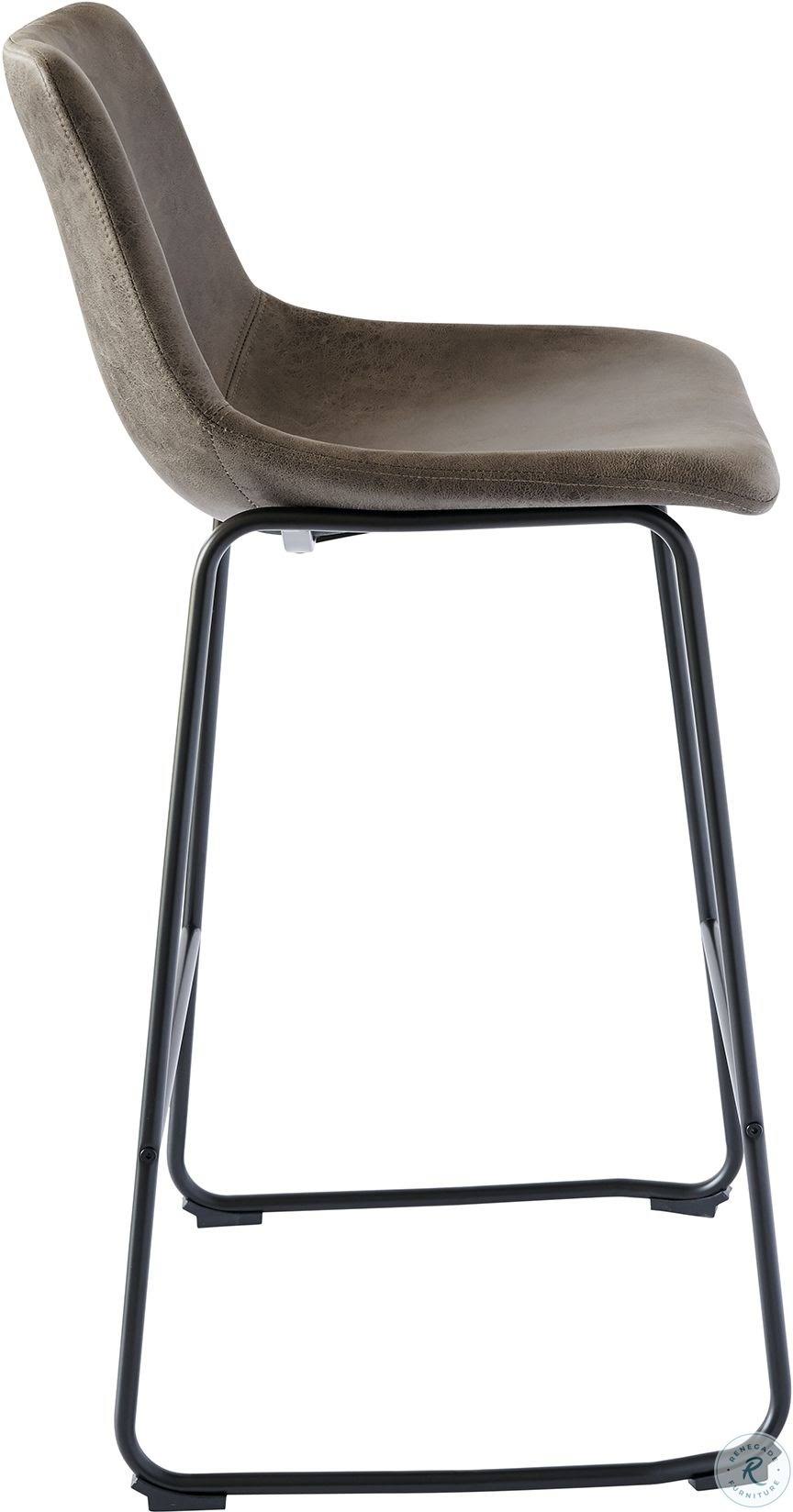 Metal Bar Stool Set, Gray M48846
