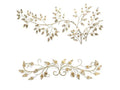 Gold Over The Door Scroll Wall Decor with Brushed Flowing Leaves S155